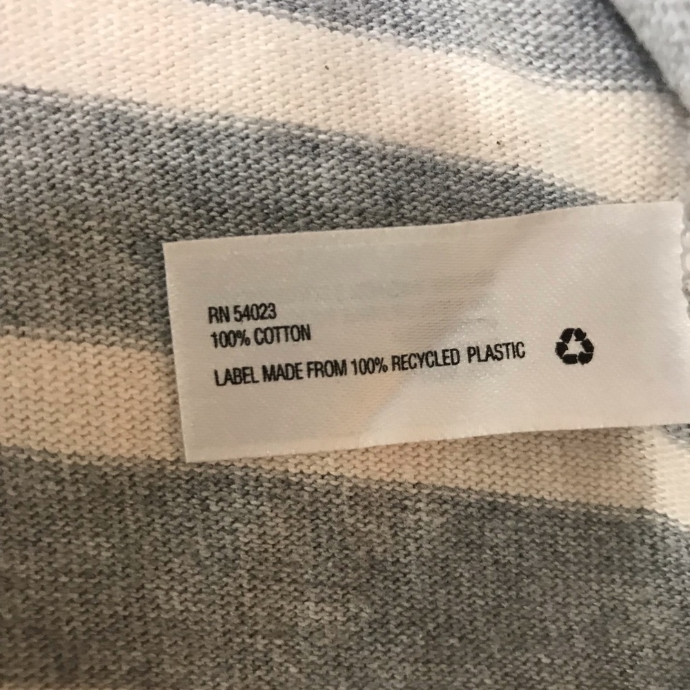 Gap cotton shirt dress w/ grey and white stripes - Picture 5 of 6